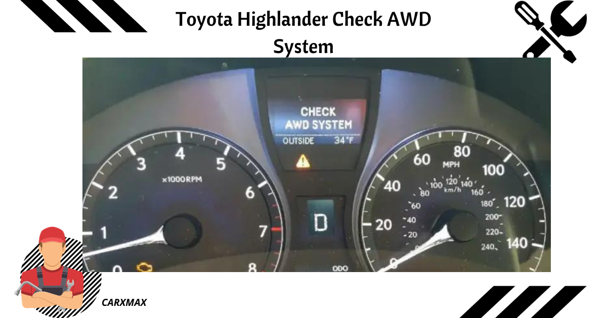 Toyota Highlander Check AWD System