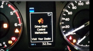 Toyota Drive Start Control malfunction